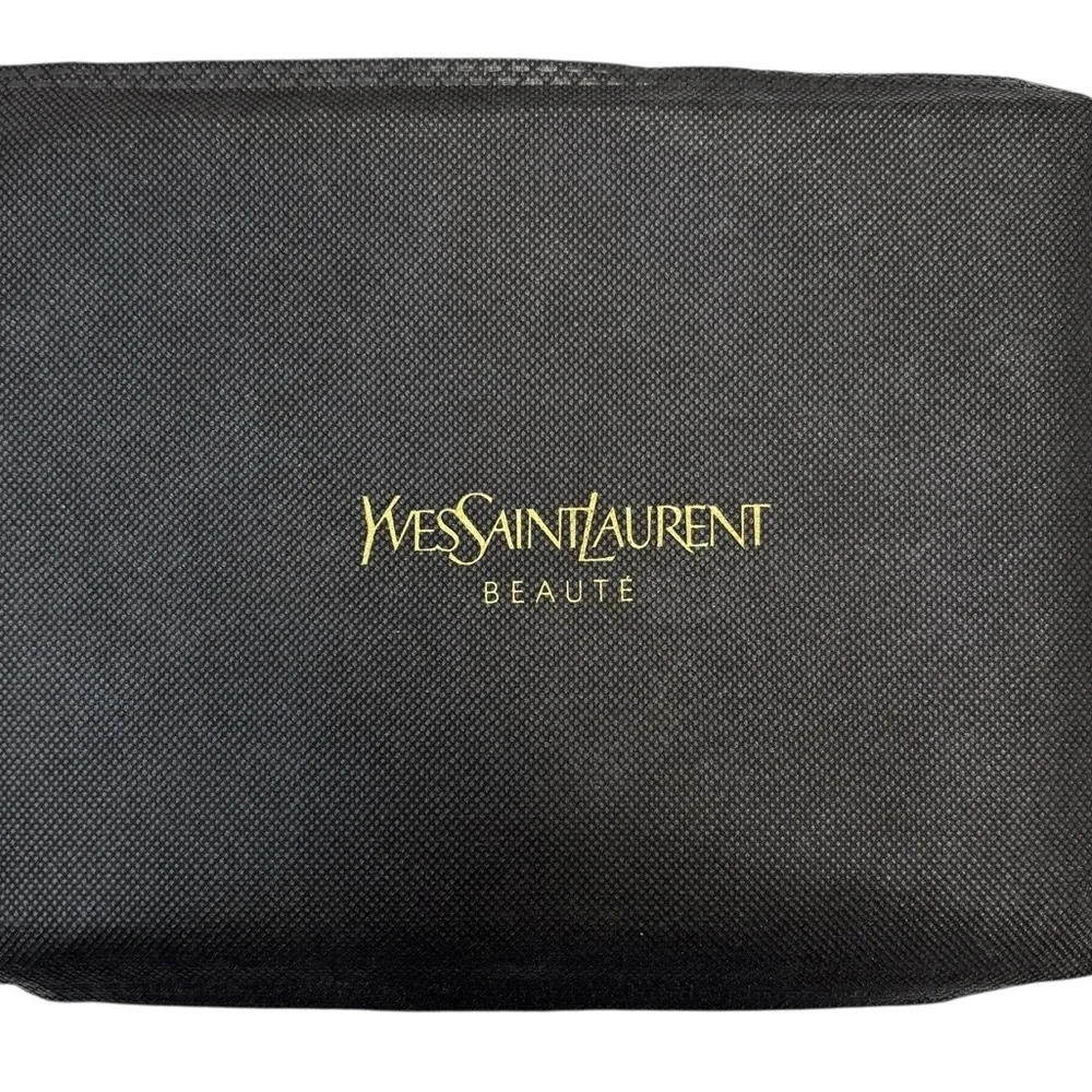 Yves Saint Laurent Beauté Pink Beige Zip Pouch with Dust Bag NWT